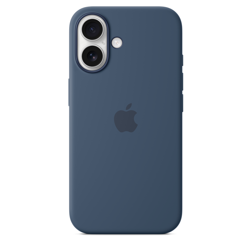 Apple silikonski ovitek z MagSafe za iPhone 16 - denim - iSTYLE SI