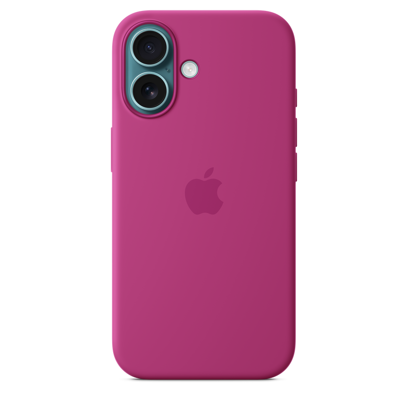 Apple silikonski ovitek z MagSafe za iPhone 16 - fuksia - iSTYLE SI