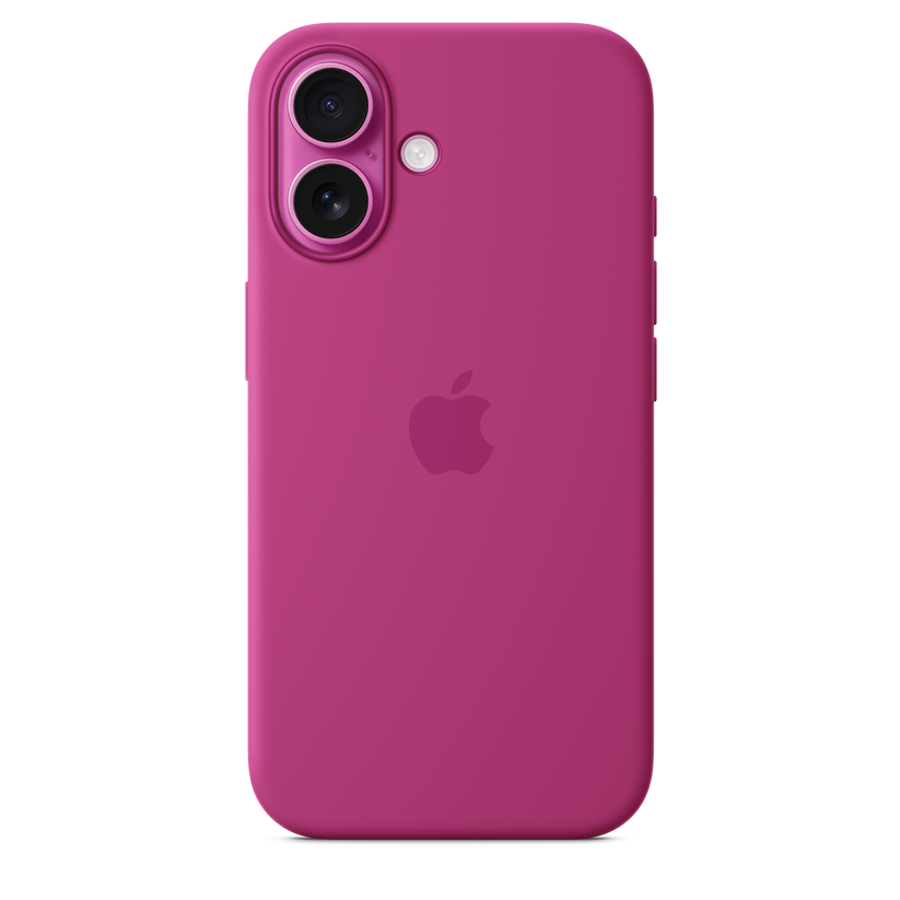 Apple silikonski ovitek z MagSafe za iPhone 16 - fuksia - iSTYLE SI