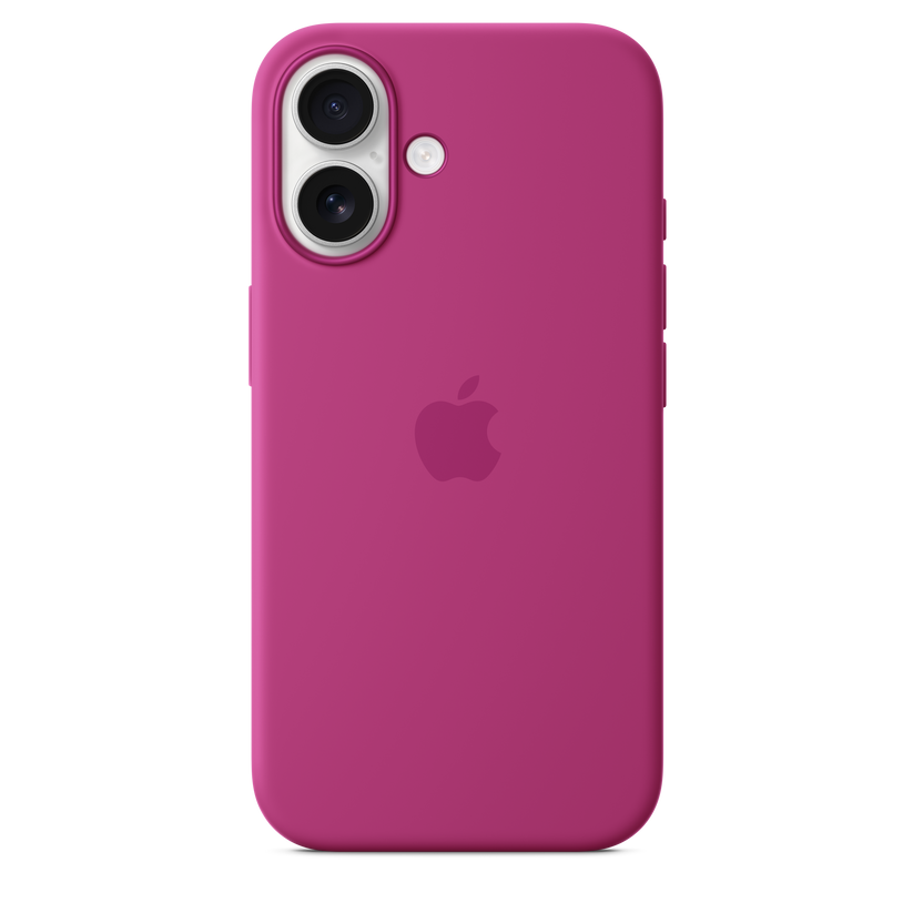 Apple silikonski ovitek z MagSafe za iPhone 16 - fuksia - iSTYLE SI
