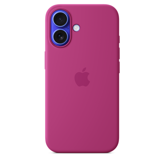 Apple silikonski ovitek z MagSafe za iPhone 16 - fuksia - iSTYLE SI