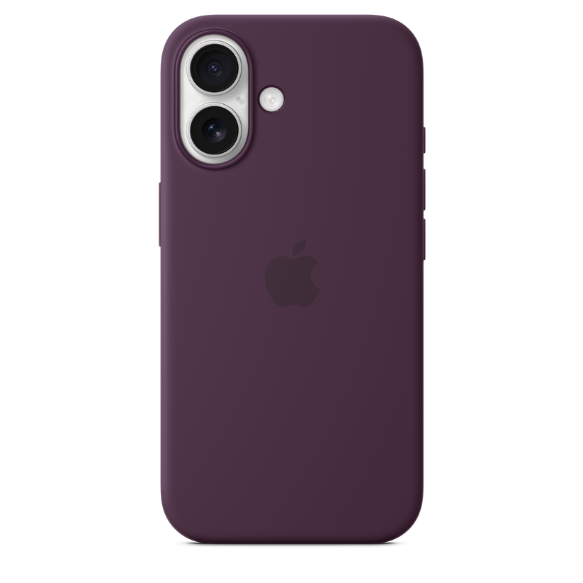 Apple silikonski ovitek z MagSafe za iPhone 16 - sljiva - iSTYLE SI