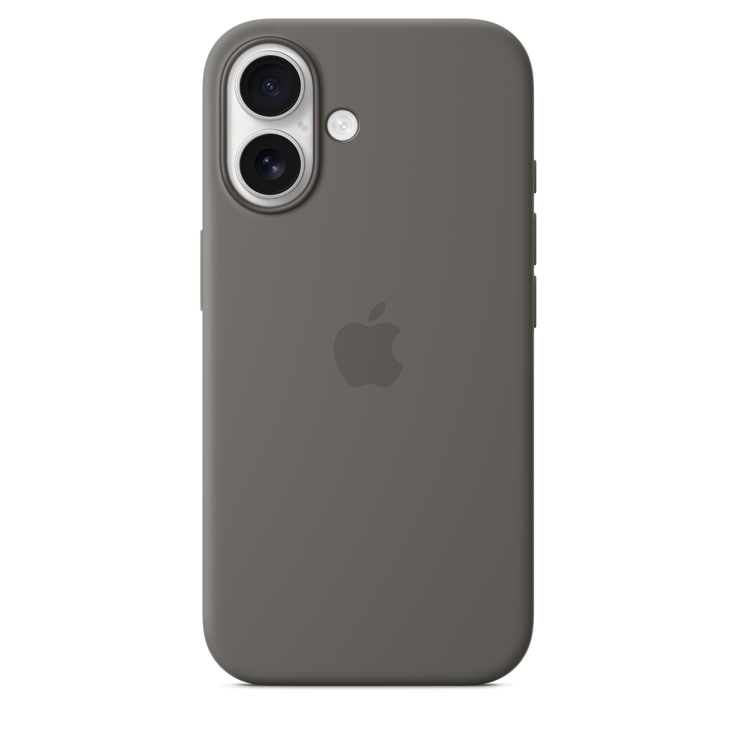 Apple silikonski ovitek z MagSafe za iPhone 16 - kamnito siva - iSTYLE SI