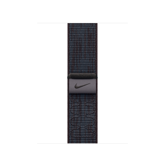 Apple pašček Nike Sport Loop v črni/modri barvi za Apple Watch velikosti 40 mm - iSTYLE SI