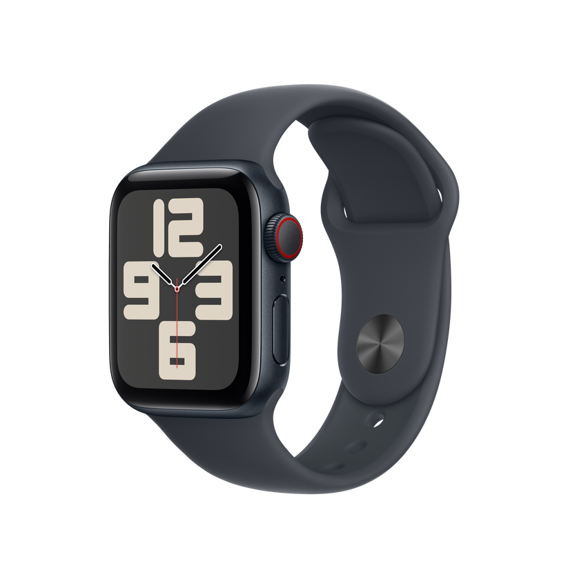Apple pašček Sport Band M/L v črni barvi za Apple Watch velikosti 40 mm - iSTYLE SI