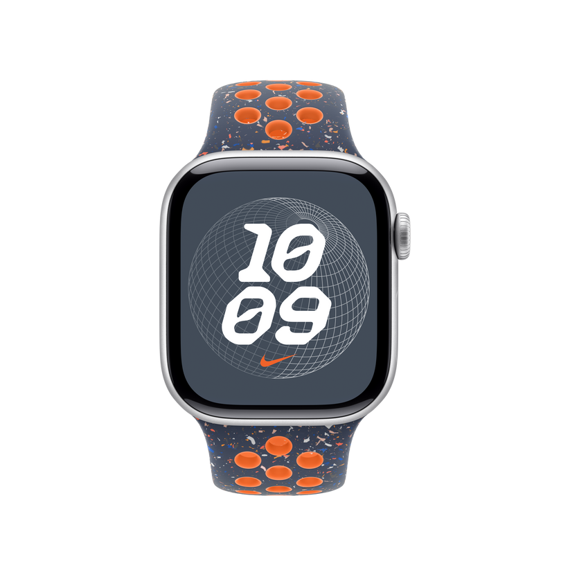 Apple pašček Nike Sport Band S/M v barvi modrega plamena za Apple Watch velikosti 40 mm - iSTYLE SI