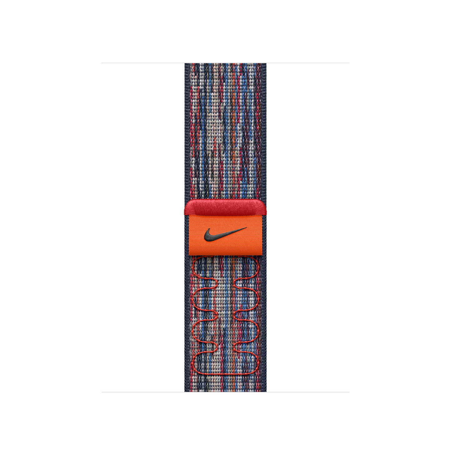 Apple pašček Nike Sport Loop v modri/rdeči barvi za Apple Watch velikosti 40 mm - iSTYLE SI