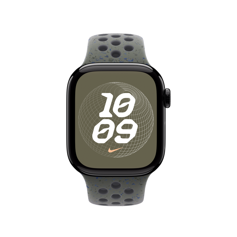 Apple pašček Nike Sport Band M/L v vojaški kaki barvi za Apple Watch velikosti 40 mm - iSTYLE SI