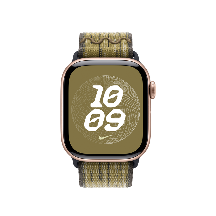 Apple pašček Nike Sport Loop v zeleni/sivi barvi za Apple Watch velikosti 40 mm - iSTYLE SI