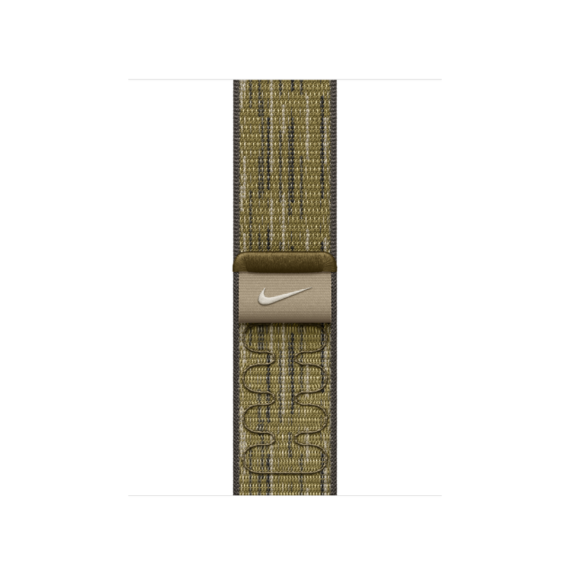 Apple pašček Nike Sport Loop v zeleni/sivi barvi za Apple Watch velikosti 40 mm - iSTYLE SI