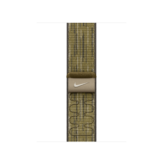 Apple pašček Nike Sport Loop v zeleni/sivi barvi za Apple Watch velikosti 40 mm - iSTYLE SI