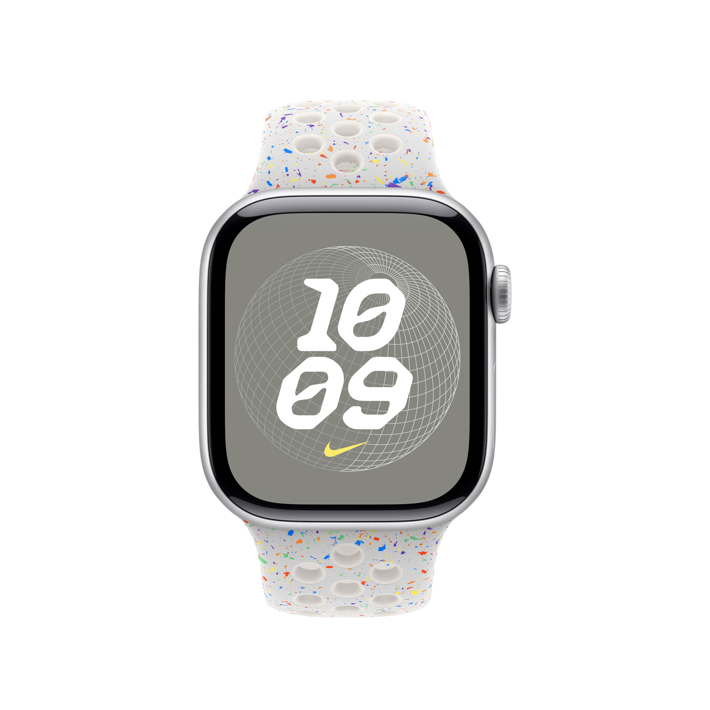 Apple pašček Nike Sport Band M/L v barvi čiste platine za Apple Watch velikosti 40 mm - iSTYLE SI