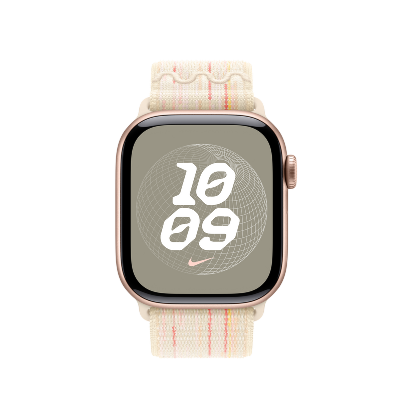 Apple pašček Nike Sport Loop v zvezdnati/roza barvi za Apple Watch velikosti 40 mm - iSTYLE SI