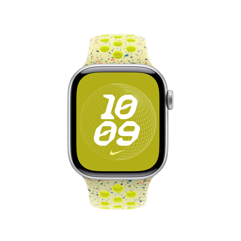 Apple pašček Nike Sport Band M/L v barvi električnega pljuska za Apple Watch velikosti 40 mm - iSTYLE SI