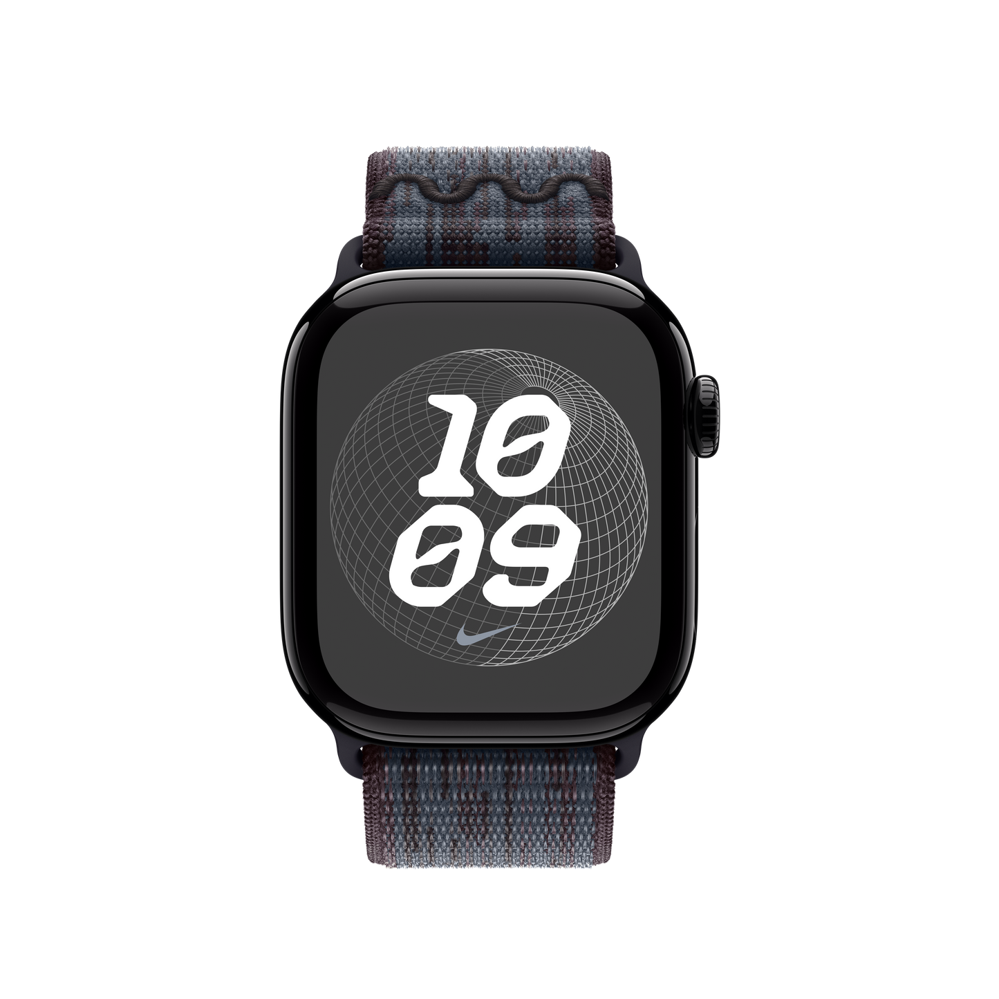 Apple pašček Nike Sport Loop v črni/modri barvi za Apple Watch velikosti 42 mm - iSTYLE SI