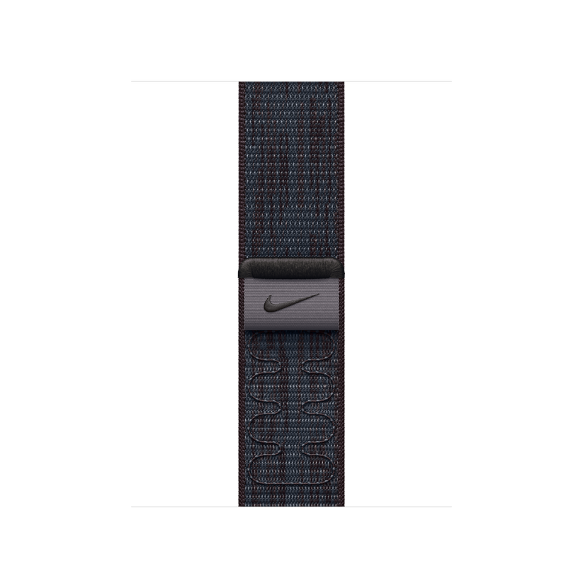 Apple pašček Nike Sport Loop v črni/modri barvi za Apple Watch velikosti 42 mm - iSTYLE SI