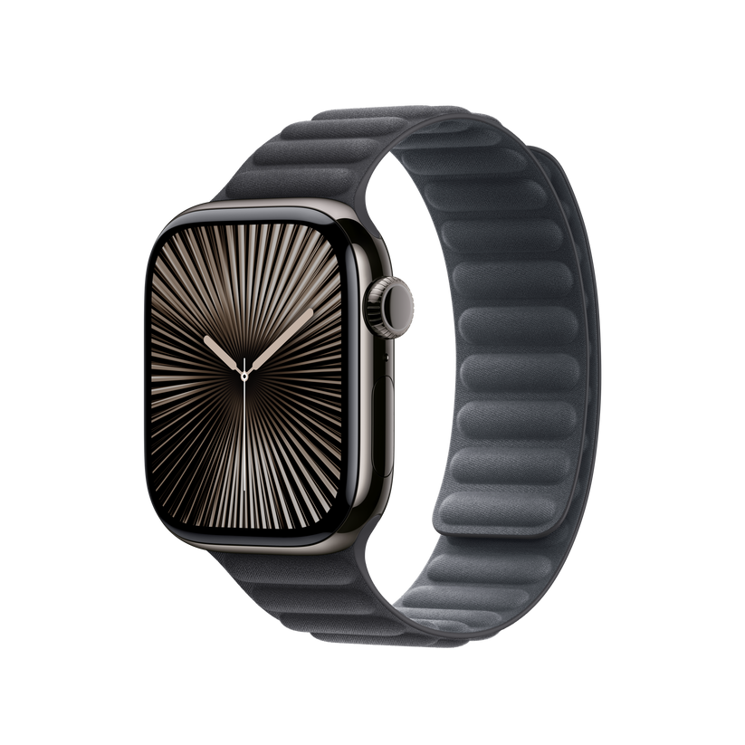 Apple pašček Magnetic Loop M/L v črni barvi za Apple Watch velikosti 42 mm - iSTYLE SI