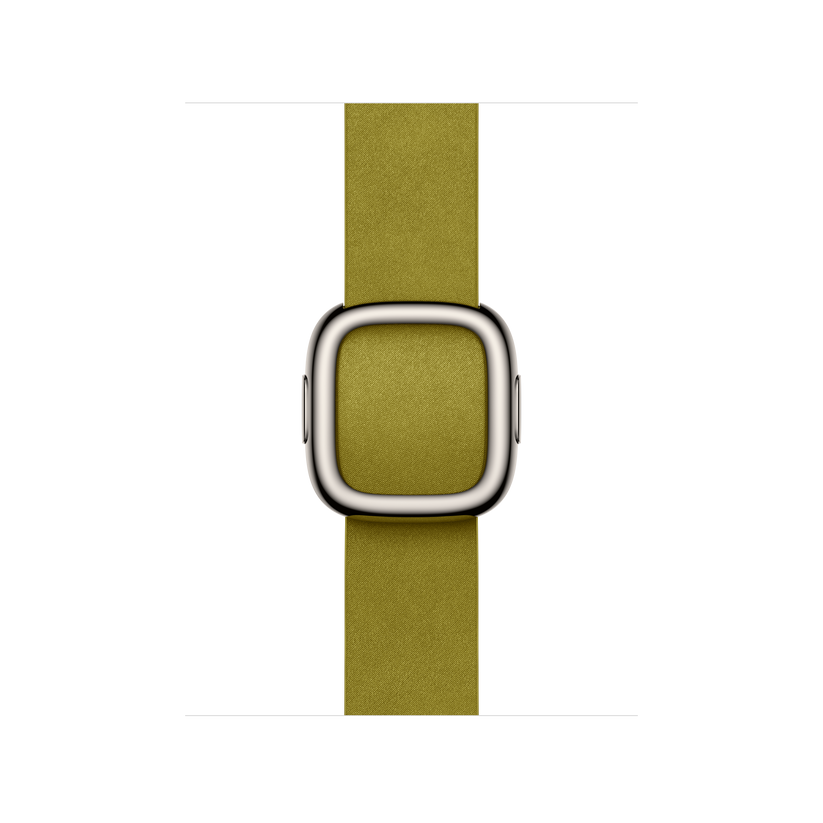 Apple pašček Modern Buckle Large v rumenkasto zeleni barvi za Apple Watch velikosti 42 mm - iSTYLE SI