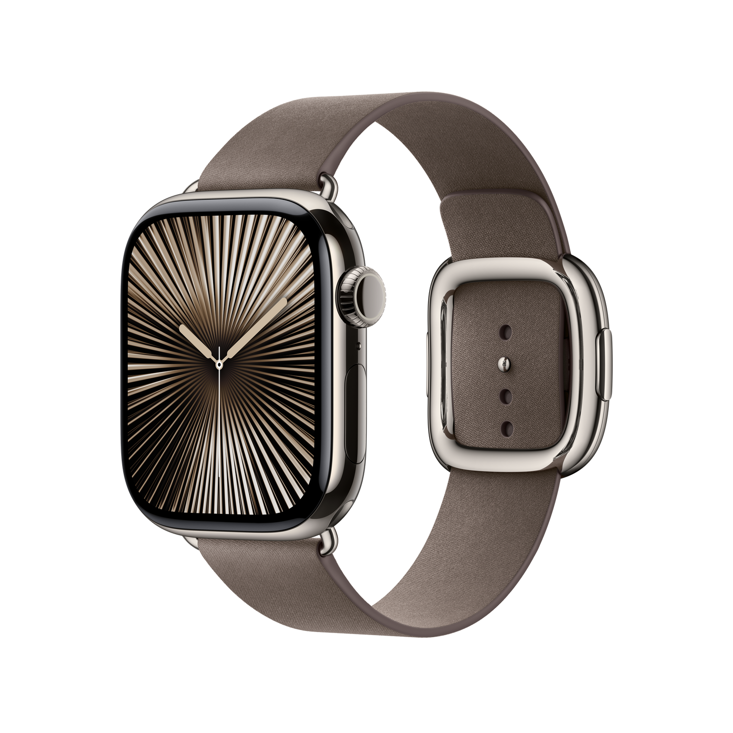 Apple pašček Modern Buckle Large v temno rjavi barvi za Apple Watch velikosti 42 mm - iSTYLE SI