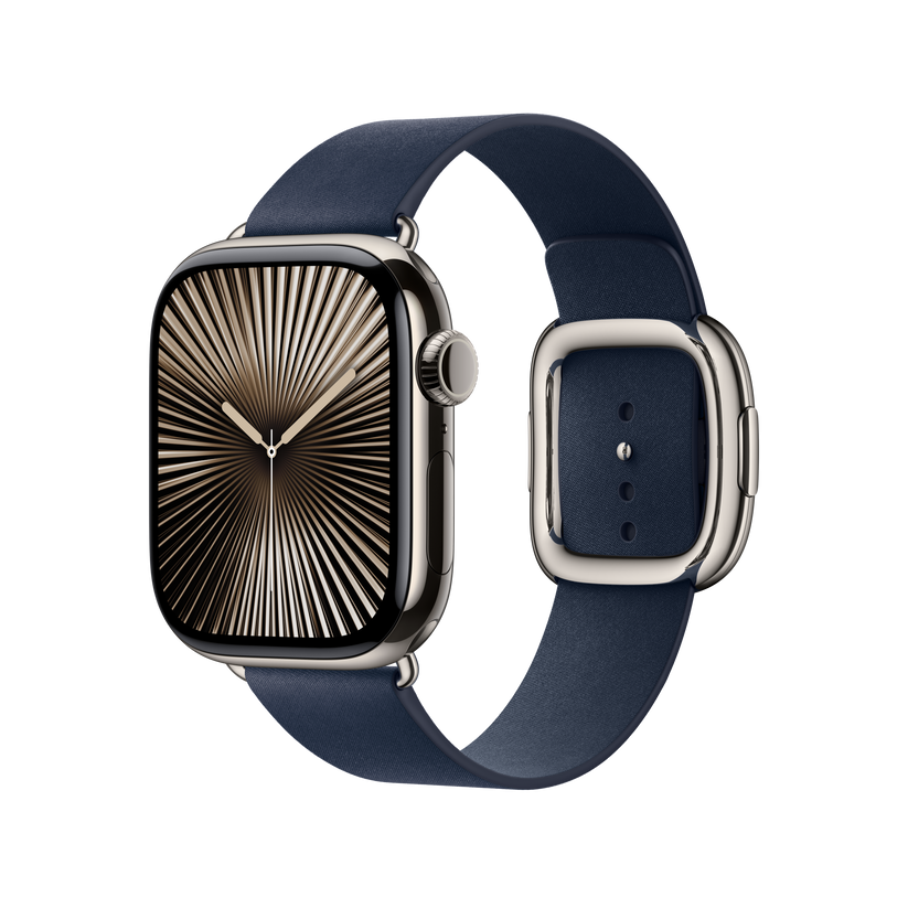 Apple pašček Modern Buckle Large v globoko modri barvi za Apple Watch velikosti 42 mm - iSTYLE SI