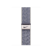 Apple pašček Nike Sport Loop v sivi/modri barvi za Apple Watch velikosti 42 mm - iSTYLE SI