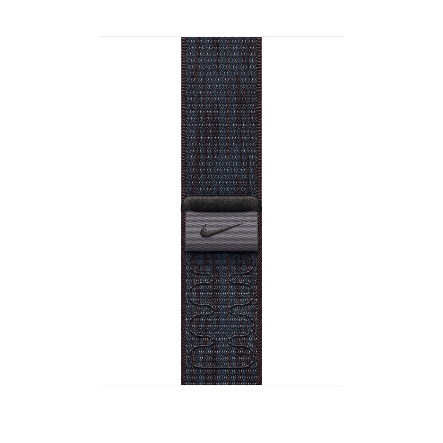 Apple pašček Nike Sport Loop v črni/modri barvi za Apple Watch velikosti 46 mm - iSTYLE SI