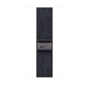 Apple pašček Nike Sport Loop v črni/modri barvi za Apple Watch velikosti 46 mm - iSTYLE SI