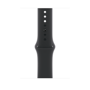 Apple pašček Sport Band M/L v črni barvi za Apple Watch velikosti 46 mm - iSTYLE SI
