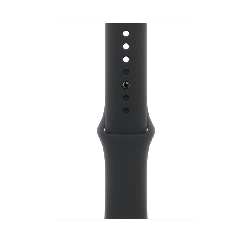 Apple pašček Sport Band M/L v črni barvi za Apple Watch velikosti 46 mm - iSTYLE SI