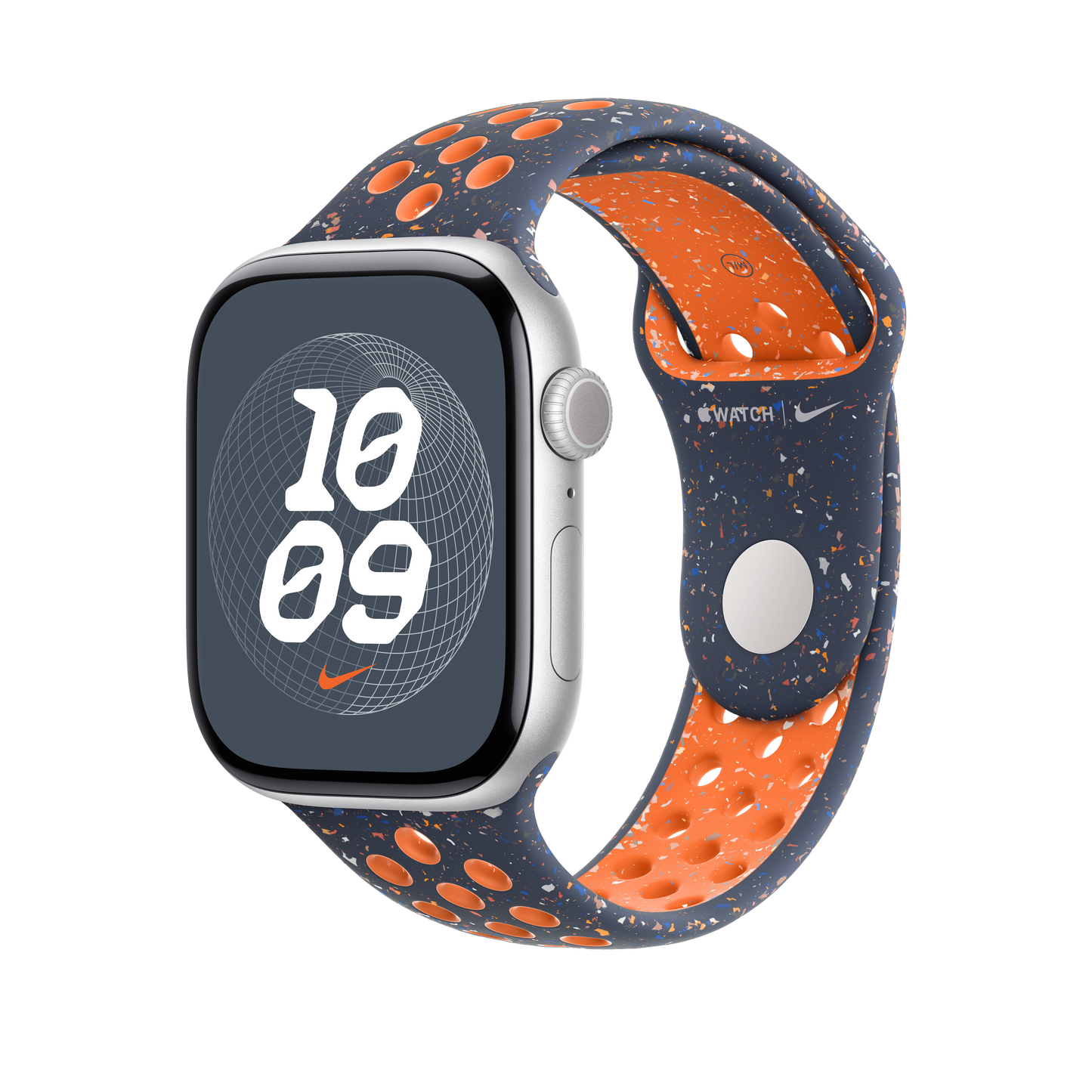 Apple pašček Nike Sport Band M/L v barvi modrega plamena za Apple Watch velikosti 46 mm - iSTYLE SI