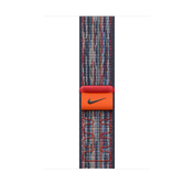Apple pašček Nike Sport Loop v modri/rdeči barvi za Apple Watch velikosti 46 mm - iSTYLE SI