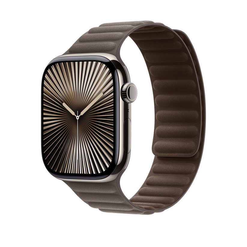 Apple pašček Magnetic Loop M/L v temno rjavi barvi za Apple Watch velikosti 46 mm - iSTYLE SI
