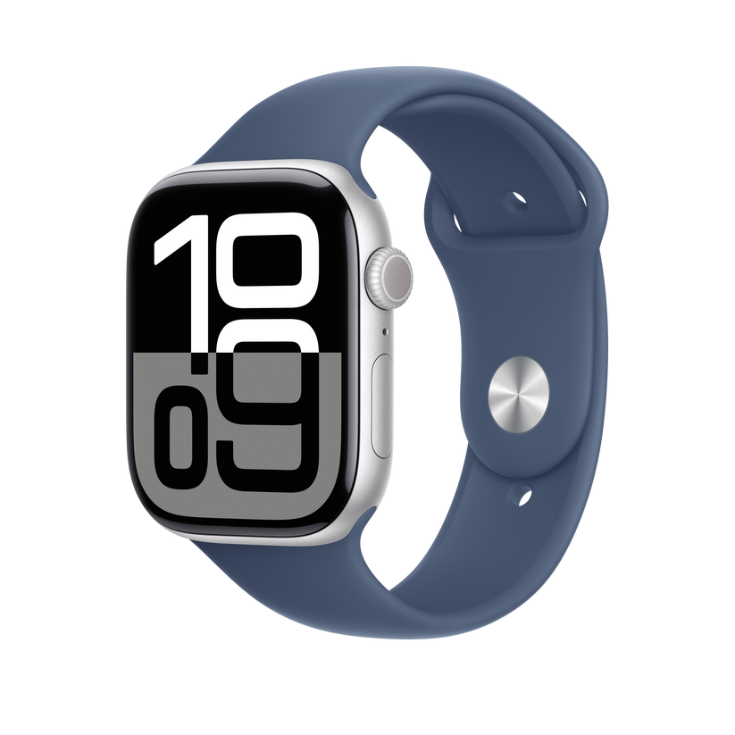 Apple pašček Sport Band M/L v denim barvi za Apple Watch velikosti 46 mm - iSTYLE SI