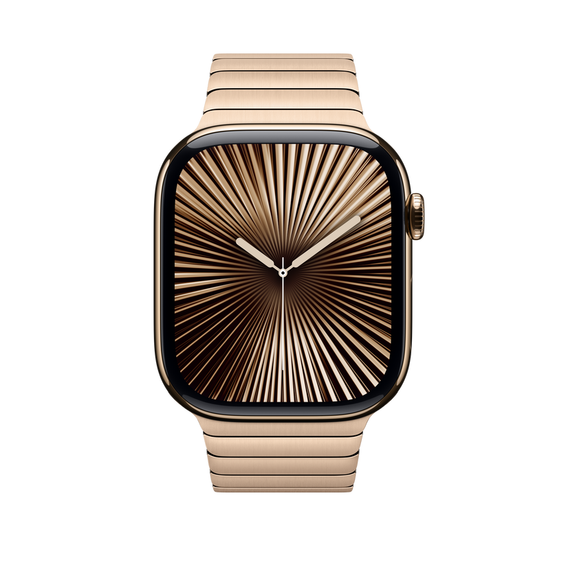Apple pašček Link Bracelet v zlati barvi za Apple Watch velikosti 46 mm - iSTYLE SI