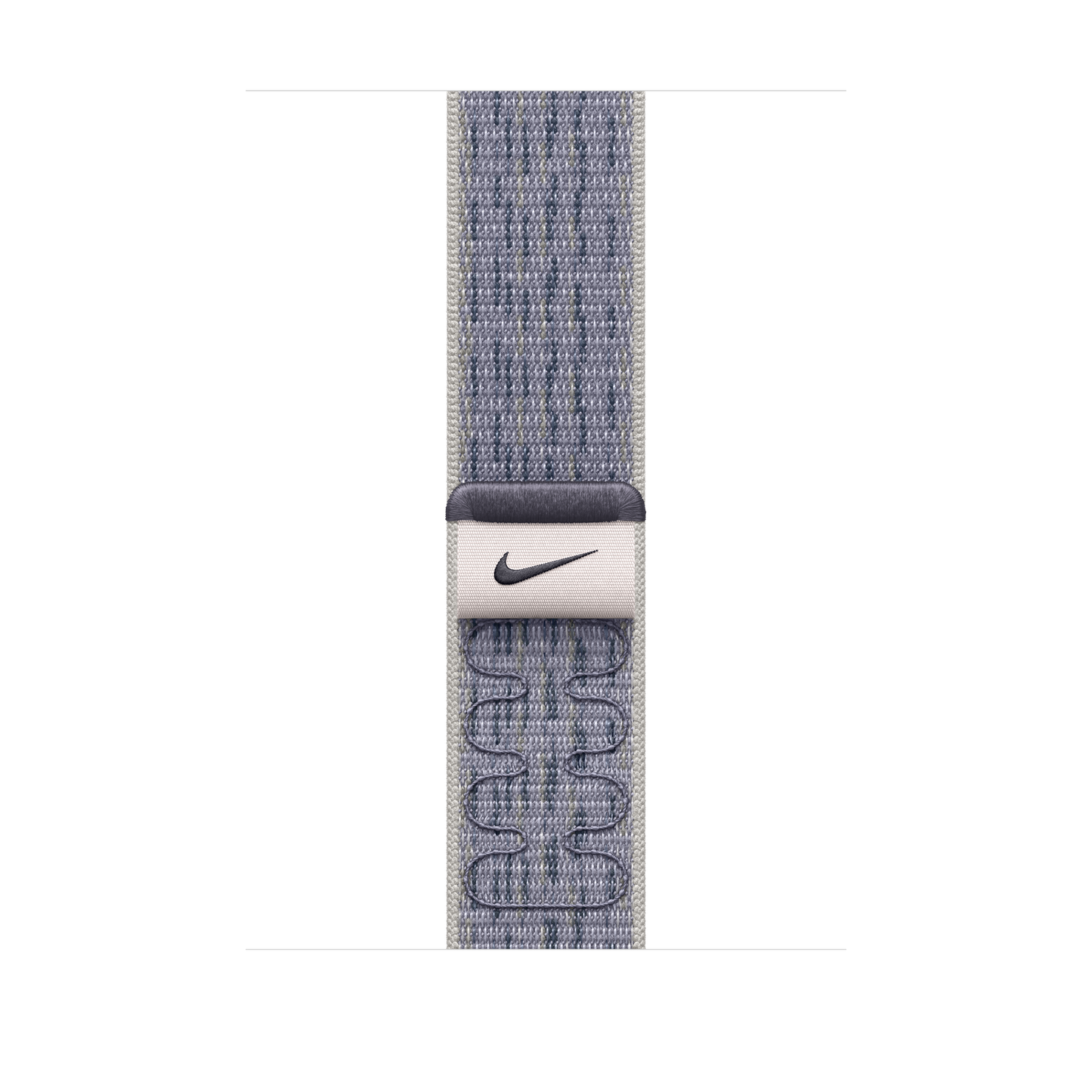 Apple pašček Nike Sport Loop v sivi/modri barvi za Apple Watch velikosti 46 mm - iSTYLE SI