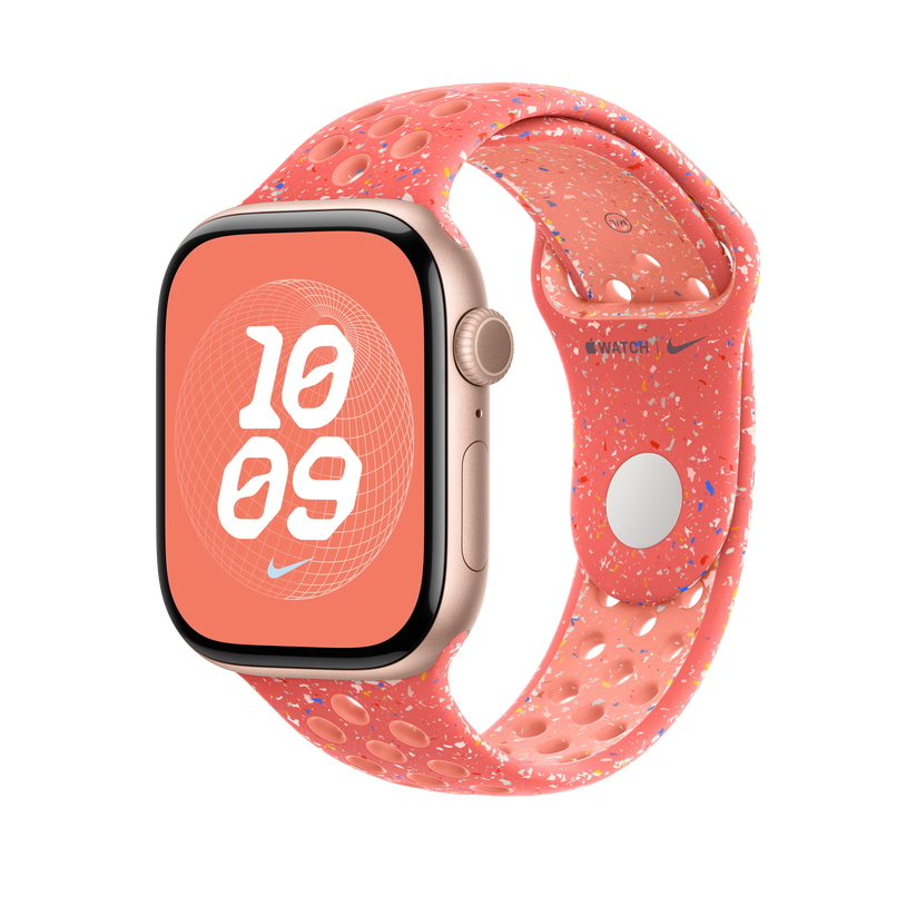 Apple pašček Nike Sport Band S/M v barvi čarobne žerjavice za Apple Watch velikosti 46 mm - iSTYLE SI