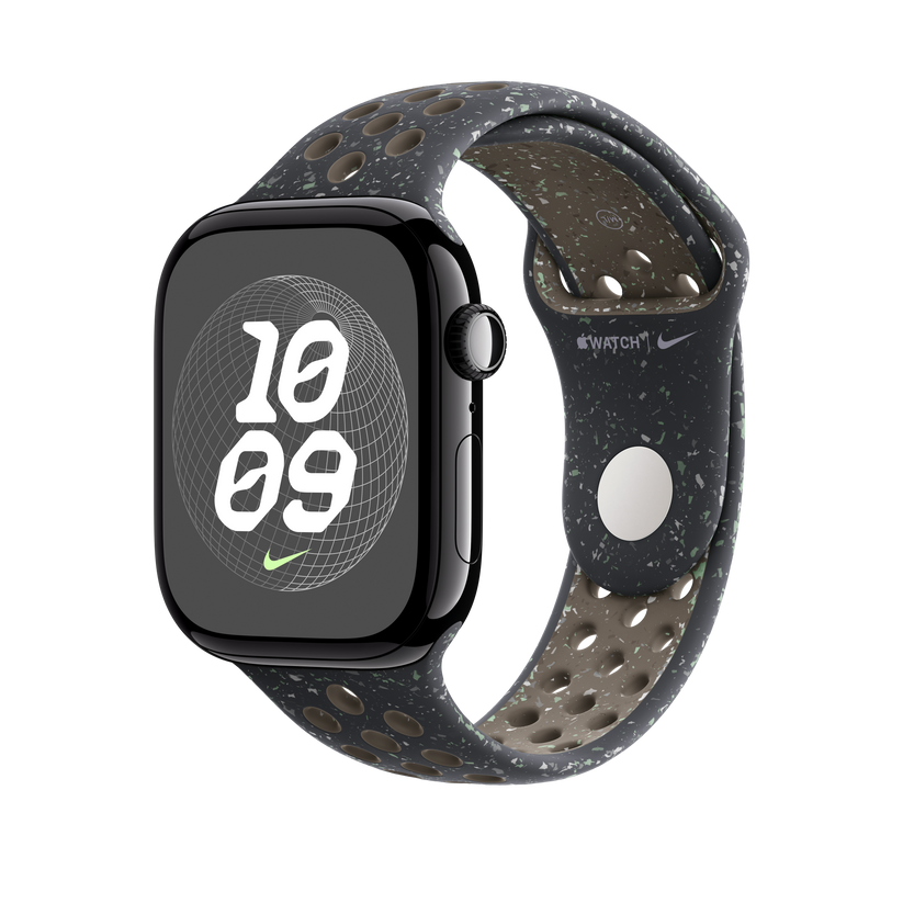 Apple pašček Nike Sport Band M/L v polnočno nebeška barvi za Apple Watch velikosti 46 mm - iSTYLE SI