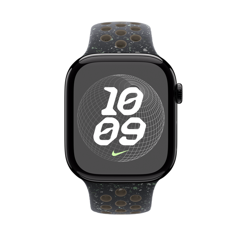 Apple pašček Nike Sport Band M/L v polnočno nebeška barvi za Apple Watch velikosti 46 mm - iSTYLE SI