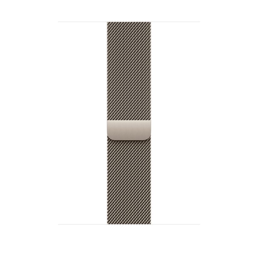 Apple pašček Milanese Loop M/L v naravni barvi za Apple Watch velikosti 46 mm - iSTYLE SI