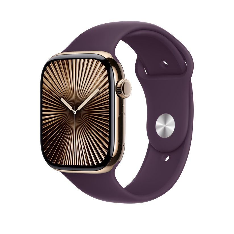 Apple pašček Sport Band M/L v barvi sljive za Apple Watch velikosti 46 mm - iSTYLE SI