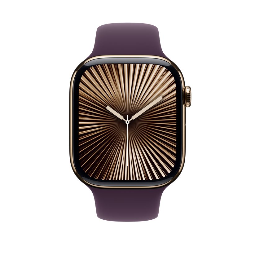 Apple pašček Sport Band M/L v barvi sljive za Apple Watch velikosti 46 mm - iSTYLE SI