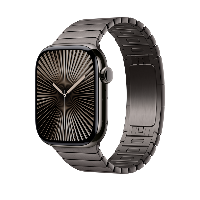Apple pašček Link Bracelet v skrilasto sivi barvi za Apple Watch velikosti 46 mm - iSTYLE SI