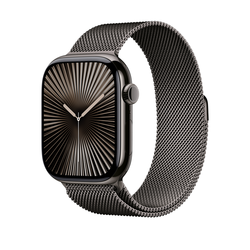 Apple pašček Milanese Loop M/L v Slate barvi za Apple Watch velikosti 46 mm - iSTYLE SI