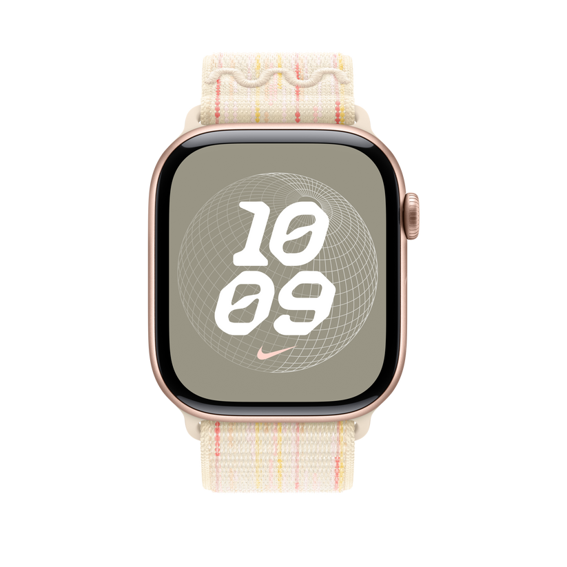 Apple pašček Nike Sport Loop v zvezdnati/roza barvi za Apple Watch velikosti 46 mm - iSTYLE SI