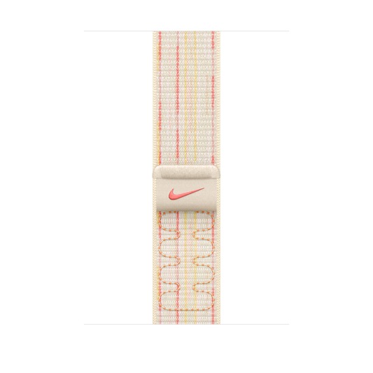 Apple pašček Nike Sport Loop v zvezdnati/roza barvi za Apple Watch velikosti 46 mm - iSTYLE SI