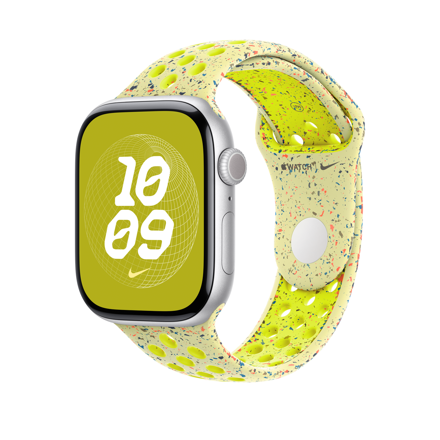 Apple pašček Nike Sport Band M/L v barvi električnega pljuska za Apple Watch velikosti 46 mm - iSTYLE SI