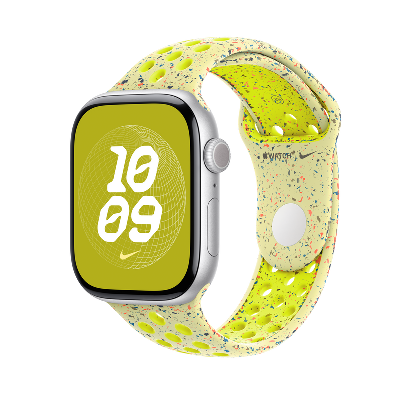 Apple pašček Nike Sport Band M/L v barvi električnega pljuska za Apple Watch velikosti 46 mm - iSTYLE SI