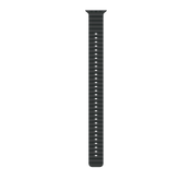 Podaljšek za Apple pašček Ocean Band v črni barvi za Apple Watch velikosti 49 mm - obdelava v barvi črnega titana - iSTYLE SI