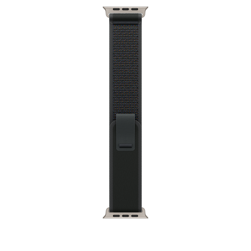 Apple pašček Trail Loop M/L v črni barvi za Apple Watch velikosti 49 mm - iSTYLE SI