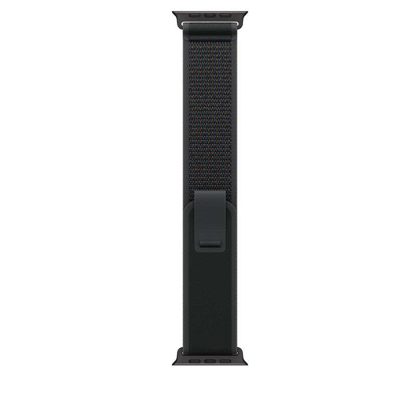 Apple pašček Trail Loop S/M v črni barvi za Apple Watch velikosti 49 mm - iSTYLE SI